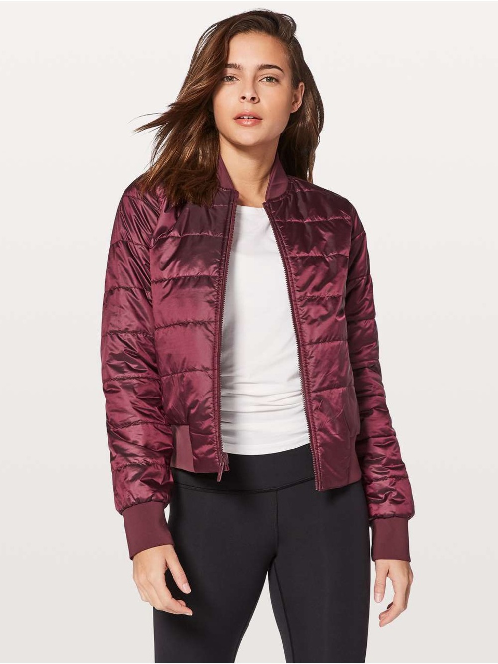 Lululemon Non-Stop Bomber Reversible Merlot